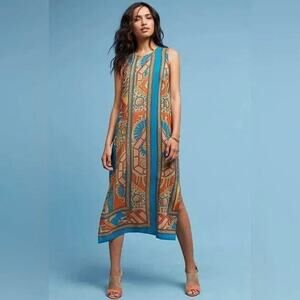 Anthropologie Akemi + Kin Women’s Size 6 Medium Tanvi Silk Column Dress